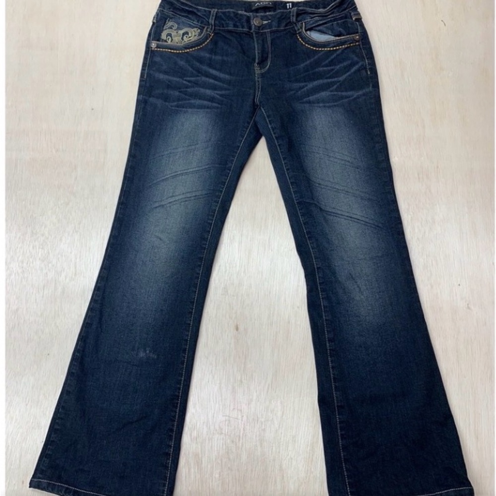 Women's Boot Cut Jeans - Dark Blue
